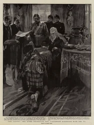Für Tapferkeit, die Königin dekoriert den ehrenwerten Leutnant Robertson mit dem V.C.