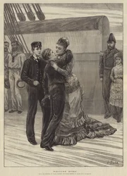 Willkommen zu Hause! Ihre Königliche Hoheit die Prinzessin von Wales trifft die königlichen Prinzen an Bord der HMS Bacchante