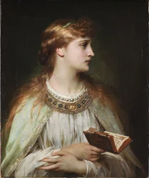 Ophelia aus dem Theaterstück „Hamlet“ von William Shakespeare, um 1864