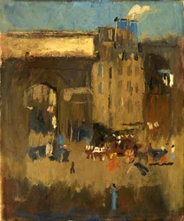 Porte St. Martin und Beerdigung
