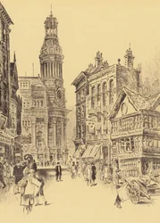 Manchester, Die Royal Exchange und der Alte Marktplatz
