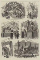 Skizzen in der Internationalen Ausstellung