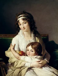 Vermutetes Porträt von Madame Boyer Fonfrede und ihrem Sohn Henri (1788-1841)