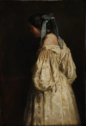 Frau in Weiß