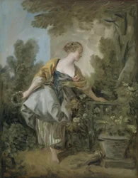 Ein junges Mädchen im Park