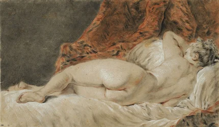 Liegende Frau von hinten gesehen, genannt der Schlaf, ca. 1720