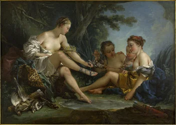 Die Ruhe der Nymphen nach der Jagd, auch bekannt als Die Rückkehr der Jagd von Diana