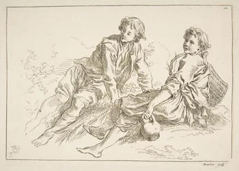 Blatt mit Skizzen, 1753
