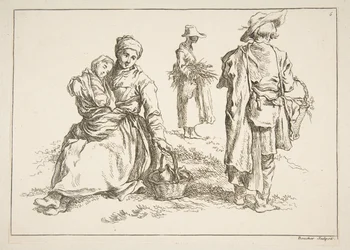 Blatt mit Skizzen, 1753