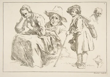 Blatt mit Skizzen, 1753