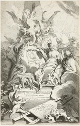 Die Grazien auf dem Grab von Watteau