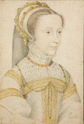 Porträt von Mary Stuart, Königin der Schotten, im Alter von 12 oder 13 Jahren