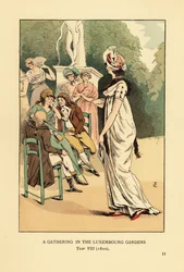 Eine Versammlung im Jardin du Luxembourg, Jahr VIII