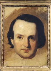 Studie für ein Porträt von Victor Hugo (1802-85) ca. 1836