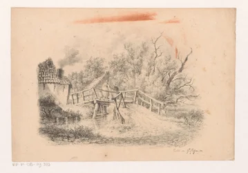 Landschaft mit Brücke