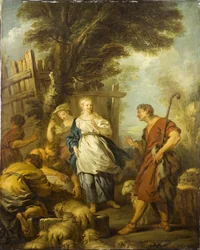 Jakob trifft Rachel am Brunnen