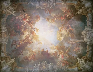 Die Apotheose des Herkules, von der Decke des Salons des Herkules, 1733-6