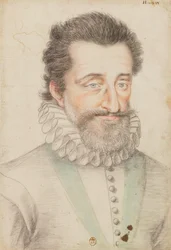 Gezeichnetes Porträt von König Heinrich IV