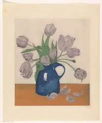 Tulpen in einer Kanne