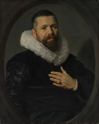 Porträt eines bärtigen Mannes mit Halskrause, 1625