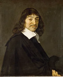 Rene Descartes, Porträt nach einem verlorenen Original von Frans Hals