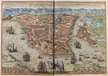 Byzanz. Konstantinopel aus: Civitates Orbis Terrarum, 1572