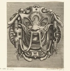 Maske aus Rollwerk