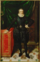 Heinrich IV., König von Frankreich, in schwarzer Hoftracht …