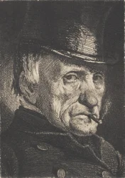 Mann mit Hut und Zigarre