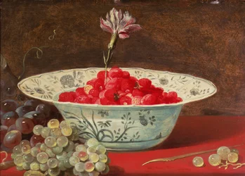Erdbeeren mit einer Nelke