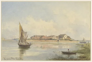 Ansicht der Lagune in Venedig