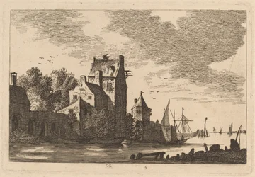 Häuser an einer Bucht