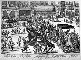 Einzug von Hercule Francois von Frankreich, Herzog von Alençon (1554-84) in Antwerpen, 19. Februar 1582