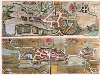 Eutin, Deutschland und Tonder, Dänemark (Gravur)