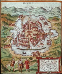 Karte von Mexiko (Gravur)
