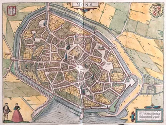 Mons, Belgien (Gravur)