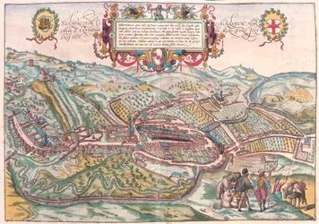Serravalle, Vittorio Veneto (Treviso), Italien (Gravur)