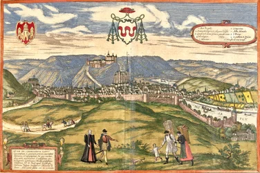 Ansicht von Huy, Belgien