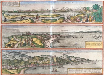 Ansichten von Sevilla, Cadiz und Malaga, Spanien