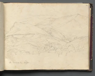 Album mit Ansichten von Rom und Umgebung, Landschaftsstudien, Seite 34a: St. Francesco