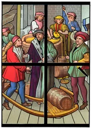 Eine Brauerei, 15. Jahrhundert 1849