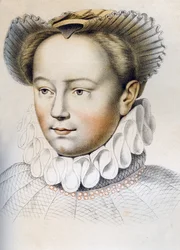 Marguerite de Valois 1553-1615, Königin von Heinrich IV. von Frankreich, 16. Jahrhundert 1849