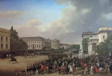 Parade auf dem Opernplatz in Berlin