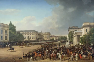 Parade auf dem Opernplatz in Berlin