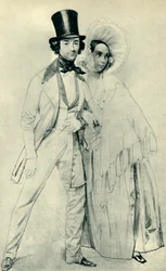Paul und Amalie Taglioni, 1839