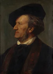 Porträt des Komponisten Richard Wagner 1813-1883