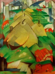 Alpenszene (Streuhocken)