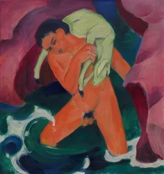 Knabe mit Lamm. Der gute Hirte. 1911