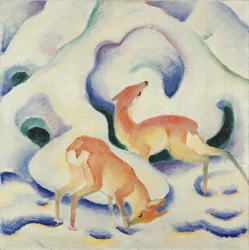 Rehe im Schnee II