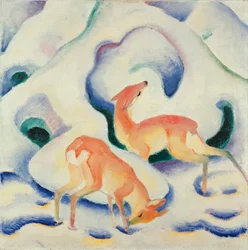 Rehe im Schnee II